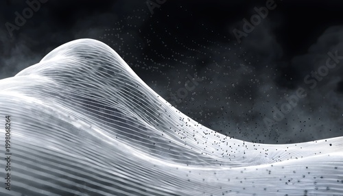 cyber security firewall protection concept with wave barrier