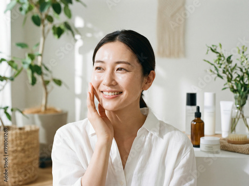 Skincare Routine with Natural Light