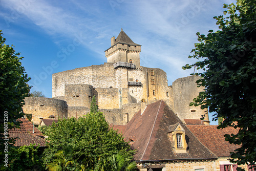 The medieval fortress of Château de Castelnaud in the Dordogne Valley