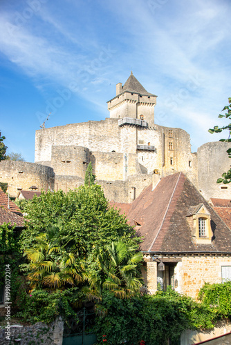 The medieval fortress of Château de Castelnaud in the Dordogne Valley