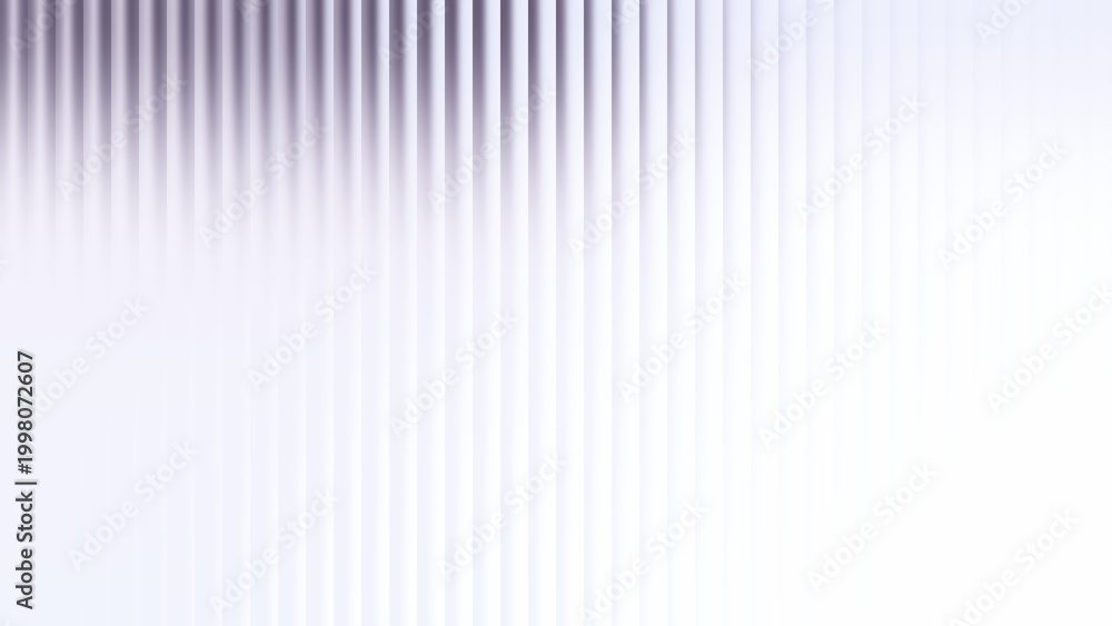 Fototapeta premium Soft white, lavender, and pink gradient background combined with ribbed glass vertical refractions for subtle slide displays.