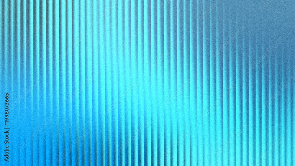 Obraz premium Cyan, aqua, and blue vibrant gradient backdrop mixed with grainy vertical ribbed textures for modern digital screens.