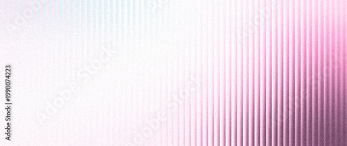 Cuadro en lienzo Grainy white, pink, and lavender abstract texture mixed with vertical corrugated glass for subtle wide landing page headers