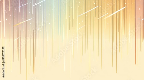 Abstract vertical lines with gradient colors create a futuristic, digital rain effect on a light background, kid friendly colorful planet background