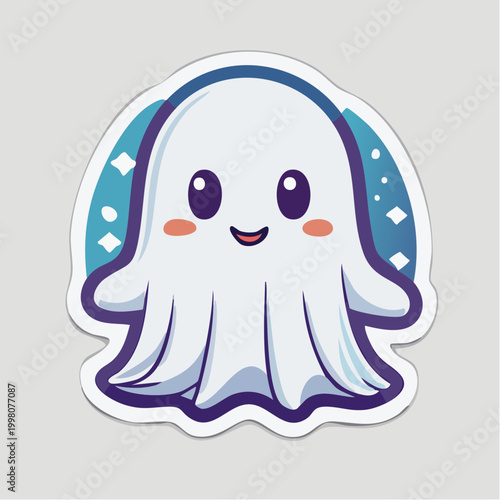 Cute Kawaii Ghost Character