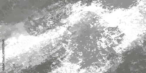 Textured grungy gray wall. Concrete and putty overlay effect. Abstract horizontal monochrome background. Vector graphics