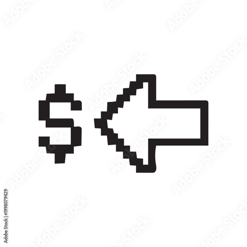 Dollar arrow symbol Icons