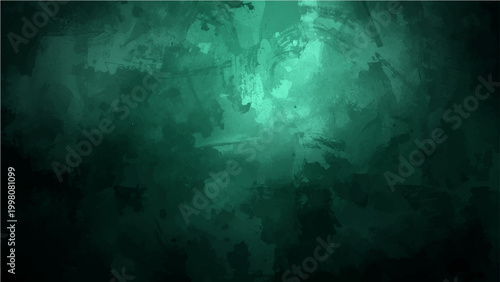 Vector Abstract teal backdrop with textured artistic brushstroke, invoking sense of mystery and depth.