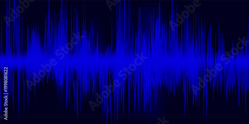 Sound wave line background, abstract colored equalizer with light effect, voice audio assistant, purple energy pulse beat. Vector soundwave illustration.