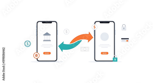 Mobile app onboarding, seamless user experience, digital interface, smartphone screens