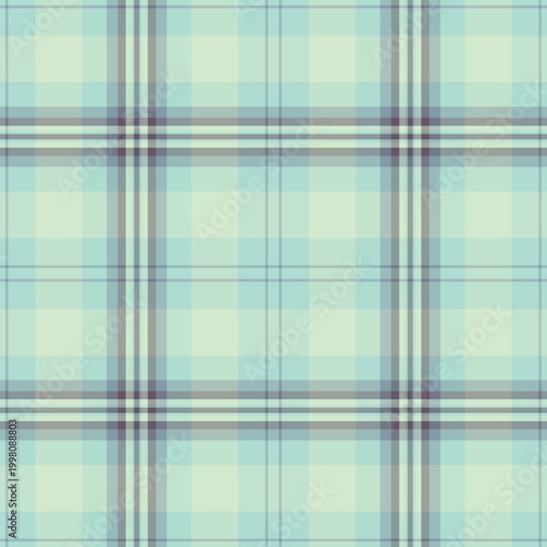 Trousers tartan plaid fabric, straight check pattern vector. Skill seamless textile background texture in light and pastel colors.