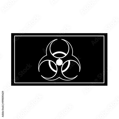 Biological Danger Warning Icon Minimal Design