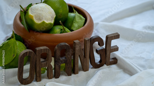 Healthy Snack Concept Featuring Vibrant Citrus Fruits and Natural Textures