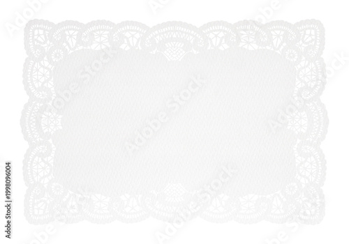 Cuadro en lienzo White Paper Lace Doily for Retro Cafe and Restaurant Table Setting 
rectangle-30