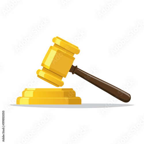Golden Gavel and Sounding Block