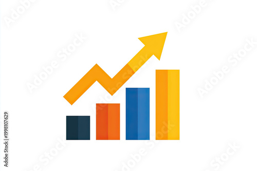 Growing arrow chart icon. Growing bar with arrow. Increase chart icon in glyph. Progress graphic with arrow. Free Download Growing arrow chart icon. Growing bar with arrow. Increase chart icon in glyph. Progress graphic with arrow. - GFXLoad