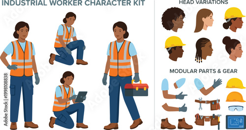 Industrial Worker Character.