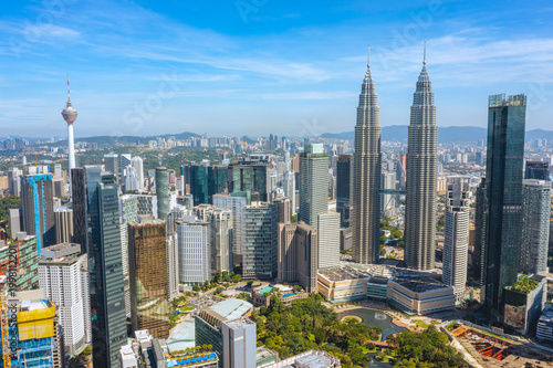 Photography Landscape of Kuala Lumpur city skyline