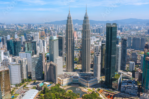 Photography Landscape of Kuala Lumpur city skyline