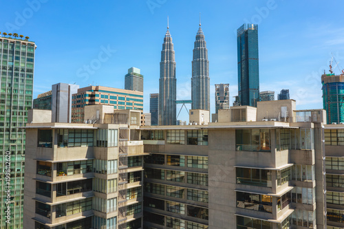 Photography Landscape of Kuala Lumpur city skyline