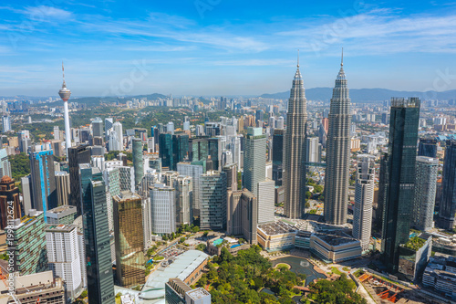 Photography Landscape of Kuala Lumpur city skyline