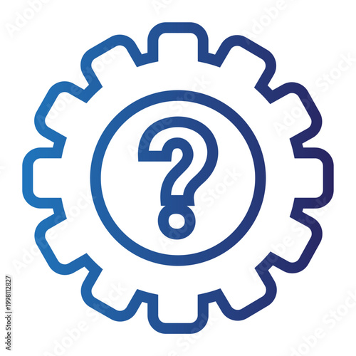 Symbol for system settings and troubleshooting queries