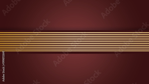 red background with golden stripes