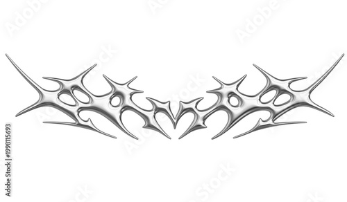 Canvas Print Chrome neo tribal tattoo