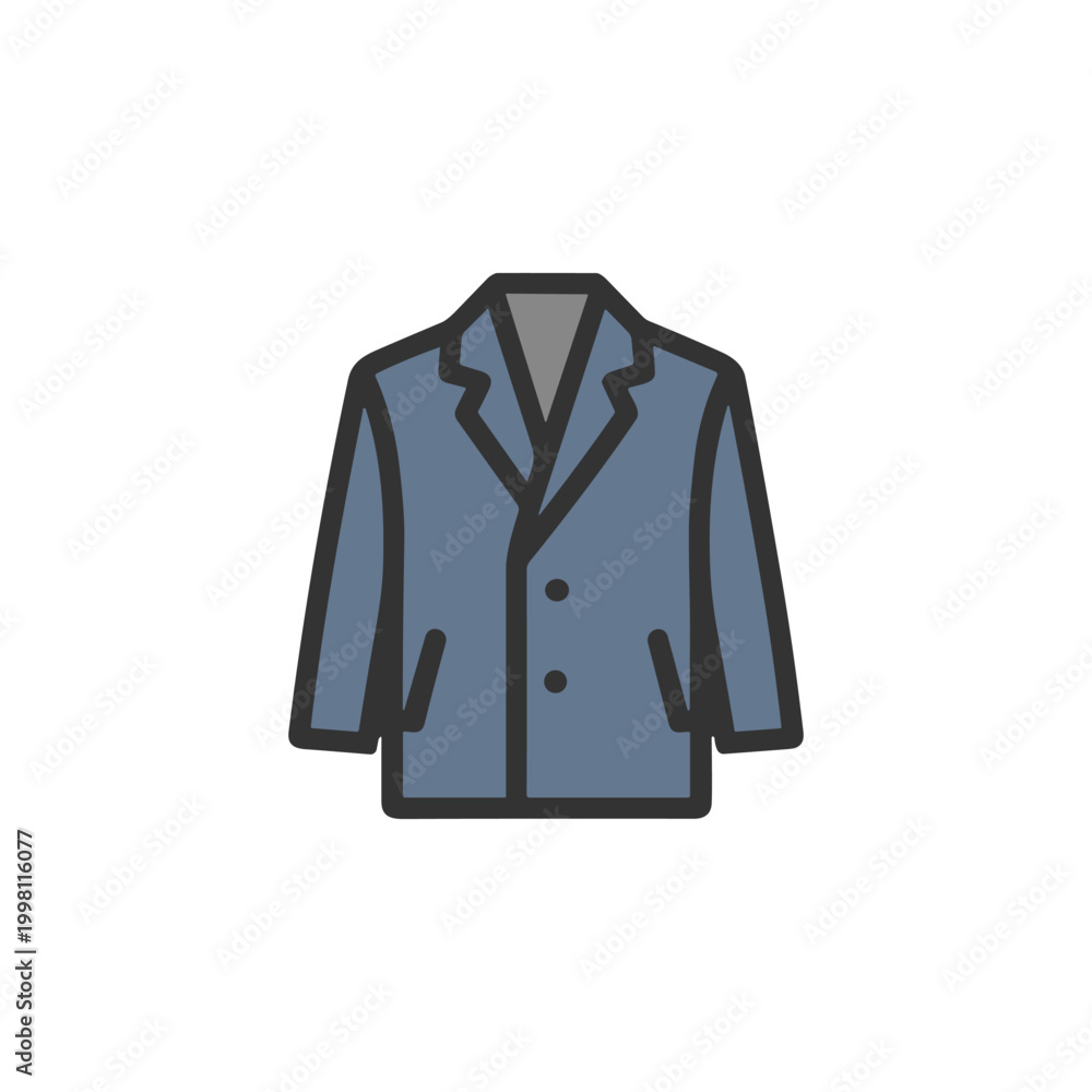 Naklejka premium Blue Blazer Icon