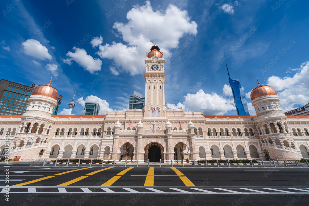 Obraz premium The iconic Sultan Abdul Samad Building, one of Kuala Lumpur’s most recognisable heritage sites