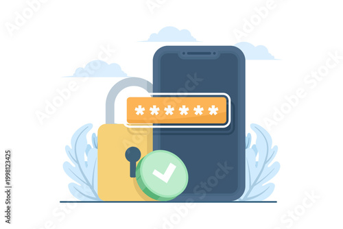 Concept of password reset success message on screen, highlighting secure access recovery, user authentication, data protection, and modern cybersecurity system with clean interface design.