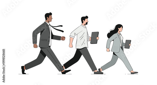 Diverse agile business team accelerating project delivery and driving corporate growth in a fast-paced market environment