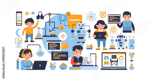 A young person immersed in study, with a water bottle and coffee nearby. Evokes productivity and learning, great for educational content and online co