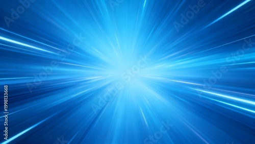 Blue light rays emanating from center
