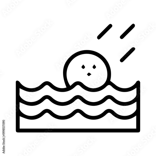 Sunrise Over Water Icon