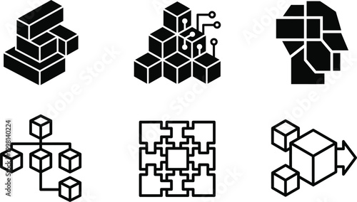 Ai conceptual art abstract geometric shapes representing artificial intelligence neural networks and machine learning