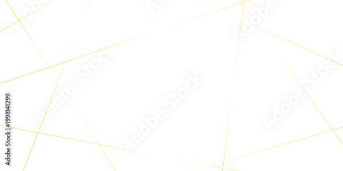 Luxury banner golden geometric lines overlap design. Golden Seamless random chaotic lines on transparent background.