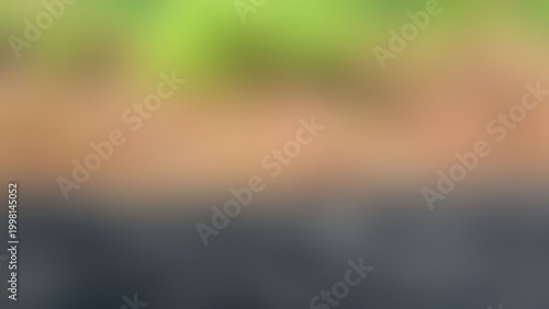 Abstract blurred green, brown and gray background 