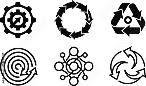 Navigating the future with ai directional icons representing intelligent systems and pathfinding solutions