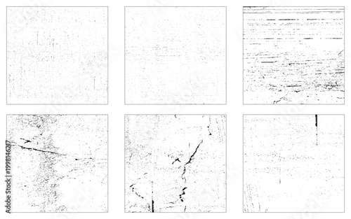 Dark Noise Granules. Set Vector Design Elements.  illustration