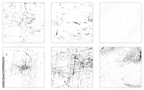 Dark Noise Granules. Set Vector Design Elements.  illustration