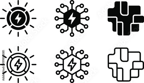 Ai powered technology icons exploring neural networks machine learning and digital innovation for future systems