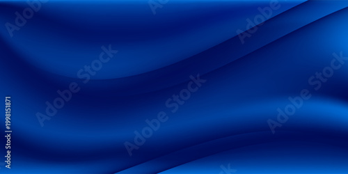 Abstract vector background luxury blue cloth or liquid wave or wavy folds of grunge silk texture satin velvet material, luxurious background or elegant wallpaper