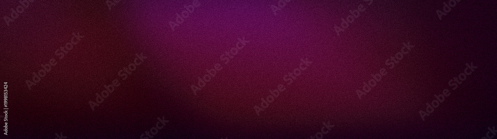 Fototapeta premium Wide abstract grainy gradient in purple burgundy dark purple tones with deep modern luxury feel