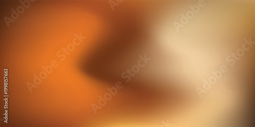 Abstract fluid mesh gradient background with warm orange and brown wavy colors for luxury brand identity.