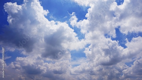 cloudy afternoon sky with black and clumpy clouds, beautiful and natural