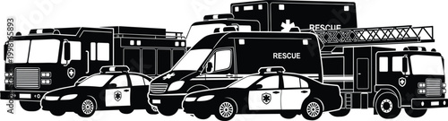 Color boat icon set, fishing yacht cargo patrol vessels, maritime illustration, nautical ship graphics, water transport symbol, vessel design grid