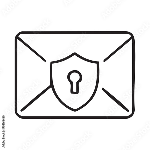 Message Inbox Security Icon