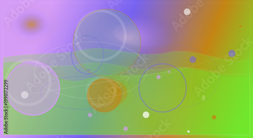 Rainbow gradient background with bokeh effect in vibrant colorful lighting for graphic design