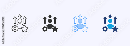 Develop Icon Set Multistyle Various Collection Element For Design